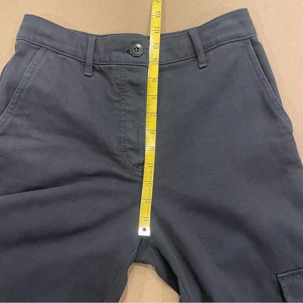 Aritzia Wilfred Free Black Denim Adjustable Cuff Black Cargo Pants Size 4
